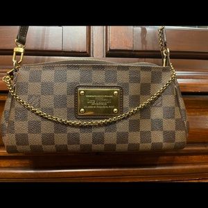 Louis Vuitton EVA Damier Brown Clutch